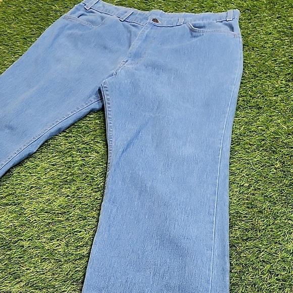 Levi's Light Blue Denim Pants Vintage Rare 70s Orange Tab - Picture 8 of 10